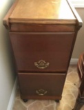 Wooden filing cabinet