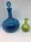 Blown Glass Decanter With Stopper 10 Inches, 5 In