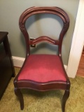 Rosewood Chair. Damaged Back Center.