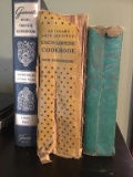 Three Vintage Cookbooks.