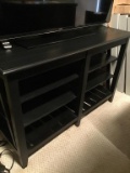 Black Lacquer Contemporary Entertainment Stand.