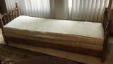Antique Daybed. Spool Style. 24 X 77 Inches.