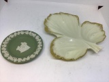 Lenox 8 In Leaf Plate, Wedgewood 4 Inch Plate