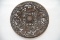 Bronze Circular Pierced Wall Plate by Coalbrookdale D 20cm approx