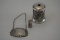 Small Silver Hallmarked Toothpick Holder Ivorine Lined Height 6cm Together