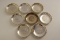 Vintage Wia Kee Hong Kong Sterling Silver Shaped Dishes Each Inset One 1780