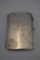 Silver Cigarette Case Birmingham 1944 Engraved Initials to Front