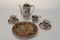 Vintage Japaneses Coffee Set  together with a Satsuma Plate Seal Marks to B