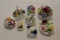 8 Decorative Porcelain Flower Ornaments Five Royal Doulton One Minton One c
