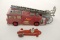 Vintage Dinky Toys ERF Fire Tender together with a Dinky Toys 23N Maserati