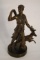 Recent Bronze Metal Statue of the Goddess Diana as a Huntress Classical Scu