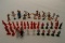 Collection of Vintage Plastic Model Medieval Knights including Britains etc