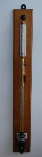 Negretti  Zambra London Fortin Type Stick Barometer The Silver Tube Scale W