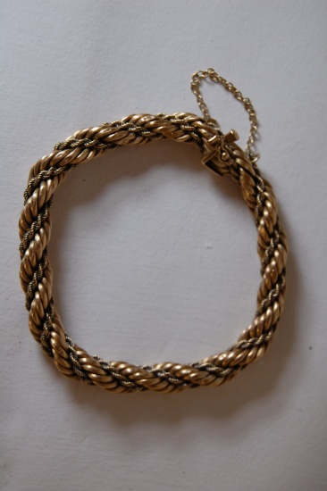 Heavy 18ct Gold Rope Bracelet