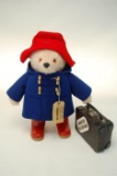 Large Traditional Paddington Bear by Gabrielle Designs Blue Coat  Red Hat w