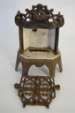 Miniature KERN Cast Iron and Enamel Fire Grate H 32cm x W 23cm approx