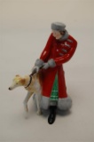A Royal Crown Derby Figurine of Lady and Greyhound