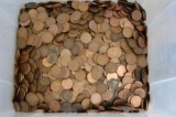 A Large Collection of George V George VI  Elizabeth II One Penny Coins