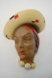 Vintage Bossons Wall Mask of a Lady
