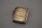 A Silver Hallmarked Vesta Case Chester 1905 Engraved CWG
