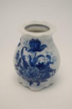 19th  20th Century Blue and White Crackleware Vase