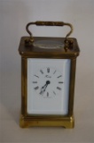 20th Henley Century Carriage Clock No4702 White Enameled Dials with Roman N