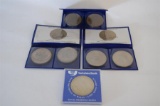 British Virgin Islands 1985 Proof Set Coins together with 7 Yorkshire Bank