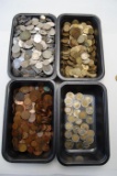 A Large Collection of Copper Nickel Brass Two Tone Foreign Coins including