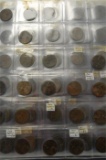 Folder Containing Half Penny Coins 18611967  Penny Coins 18601967