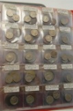 Folder Containing Jersey Irish State Guernsey Coins