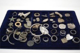A Metal Detector Find of Various Items including Gold Silver Brass Tin King