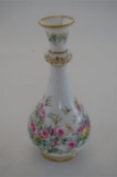 Minton Porcelain Vase Handpainted With Roses Gilded to Collar and Base af c