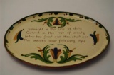 Torquay Pottery Motto Ware Large Oval Platter L 36cm x W 26cm
