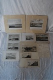 Various 18th  19th Century Mounted and Loose Prints of Falmouth  the Surrou