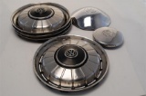 Set of Four Steel Rims with Central VW Logo 14 Inch Plus two other VW Hub C