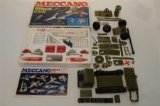 Vintage Meccano Space 2501 Construction Set Together With Army Meccano Set