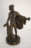 Recent Bronze Metal Statue of The God Apollo Ht 31cm approx