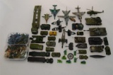 Collection Vintage Model Military Vehicles Aircraft and Soldiers Including