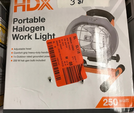 Hdx Halogen Work Light