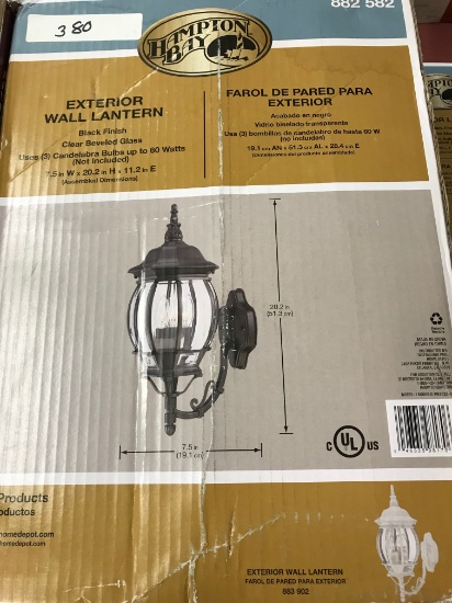 Hampton Bay Exterior Wall Lantern