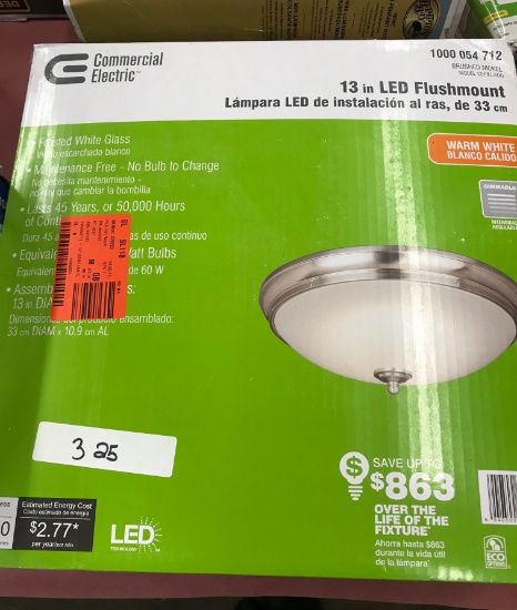 Commercial Electric 13in Led Flushmount Light Cover