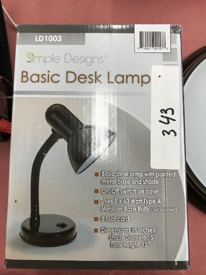 Simple Designs Basic Desk Lamp