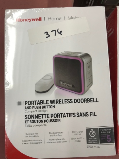 Honeywell Portable Wireless Doorbell And Button