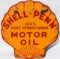 Shell Penn Motor Oil Porcelain Pecten Sign