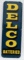 Delco Batteries Vertical Tin Sign