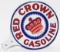 Red Crown Gasoline Porcelain Paddle Sign