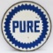 Pure Oil Gas Station Hanging Porcelain Sign