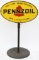 Pennzoil Safe Lubrication Porcelain Curb Sign