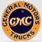 GMC General Motors Trucks Porcelain Sign