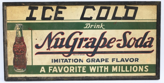 Early Nugrape Soda Tin Sign